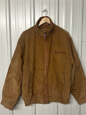 Men’s Vintage Ben Hogan Corduroy Jacket Brown Full Zip Workwear Bomber